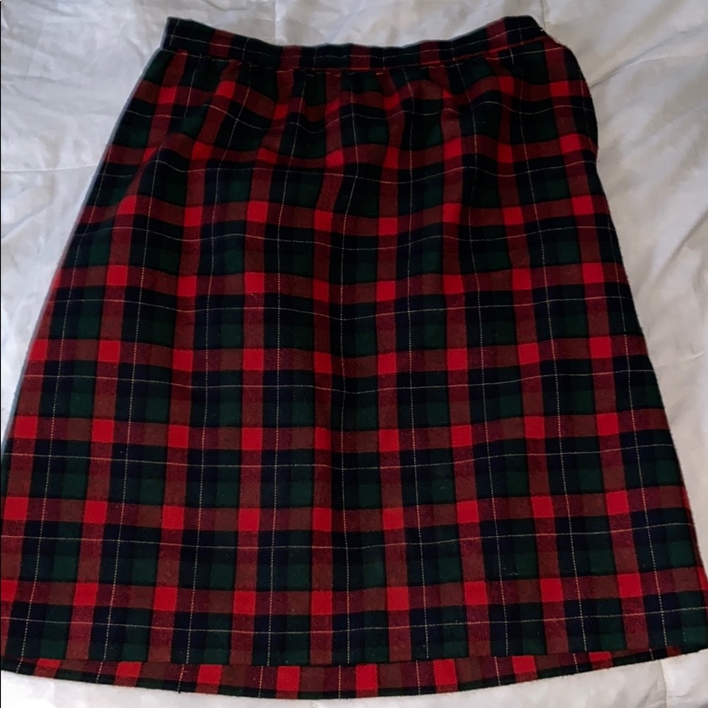 Vintage plaid skirt